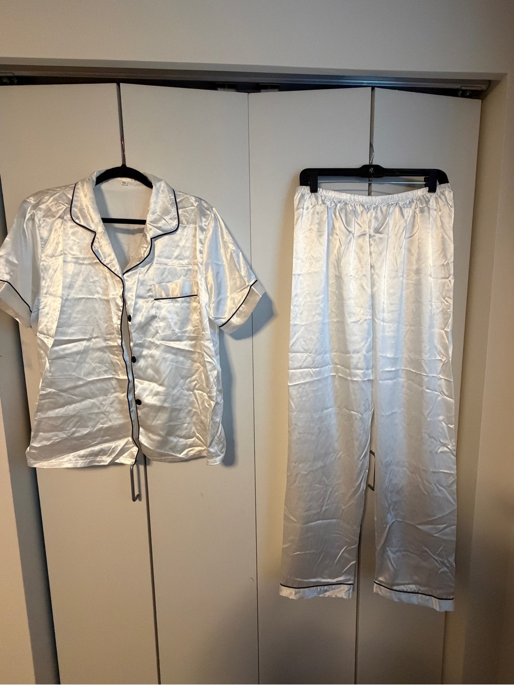 Silky White Pajama Set for Women